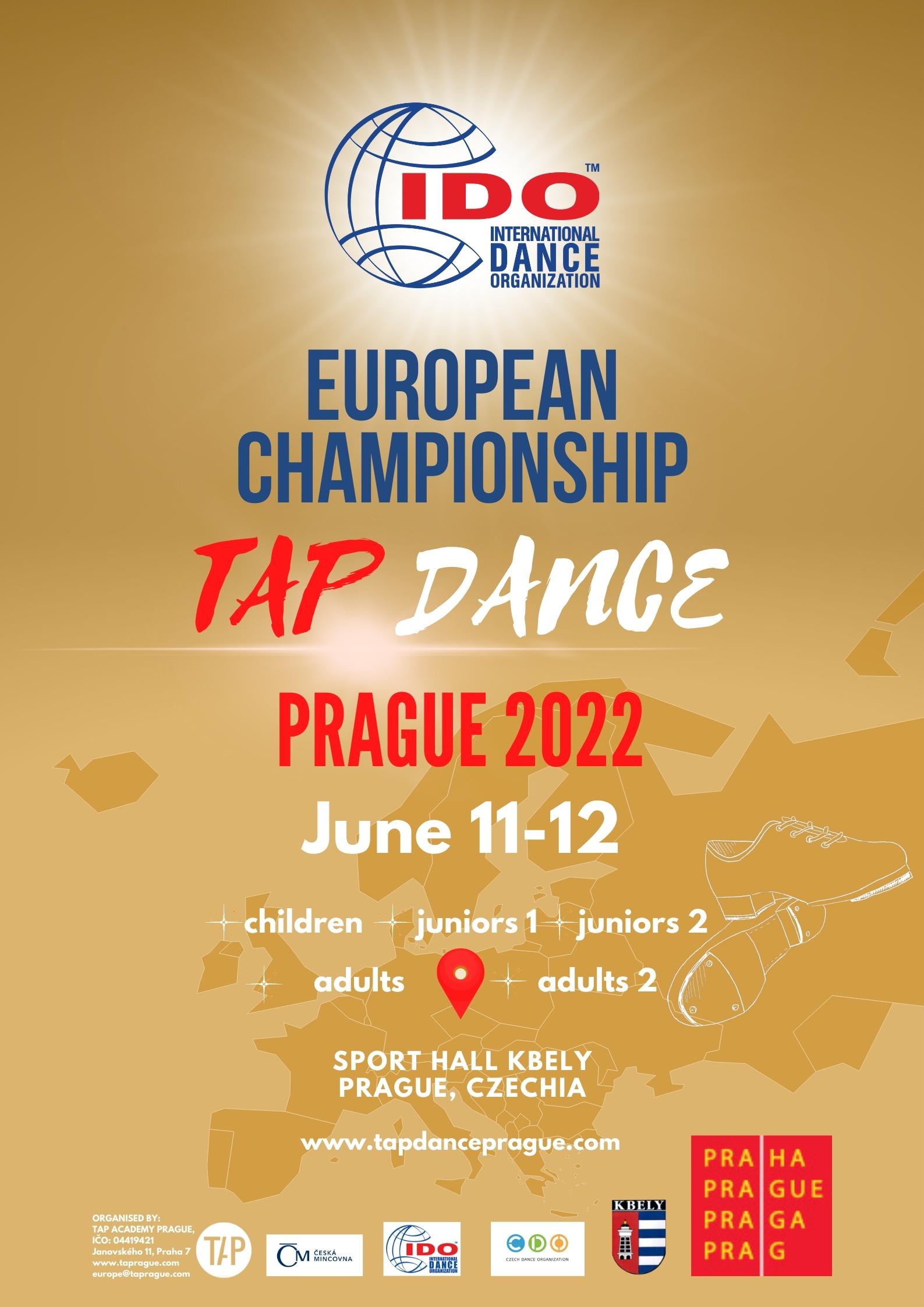 IDO CLOSING DATE ON SUNDAY FOR IDO EUROPEAN TAP DANCE CHAMPIONSHIPS!